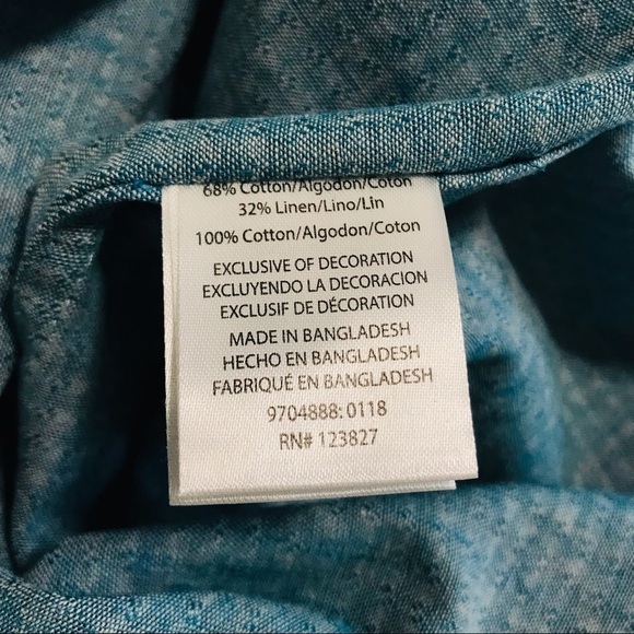 New! Bruno Milano Linen Men’s Button Down Short Sleeve Shirt - Picture 6 of 6